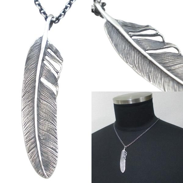AQUA SILVER（アクアシルバー） ブラックフェザーシルバーペンダント