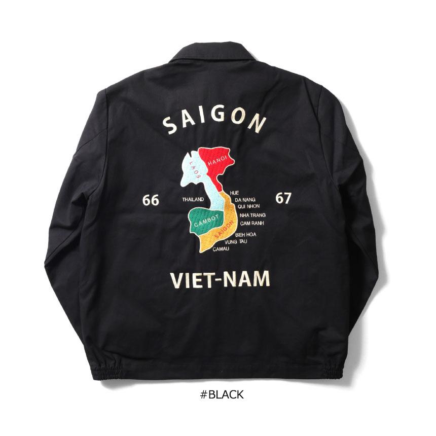 HOUSTON（ヒューストン） 51351 地図刺繍 ベトナムジャケット メンズ