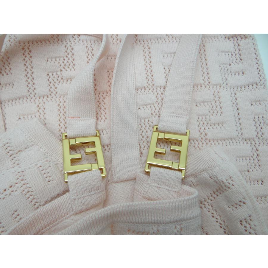 FENDI（フェンディ） FZDA17 ズッカ柄 FF ニット ワンピース ピンク