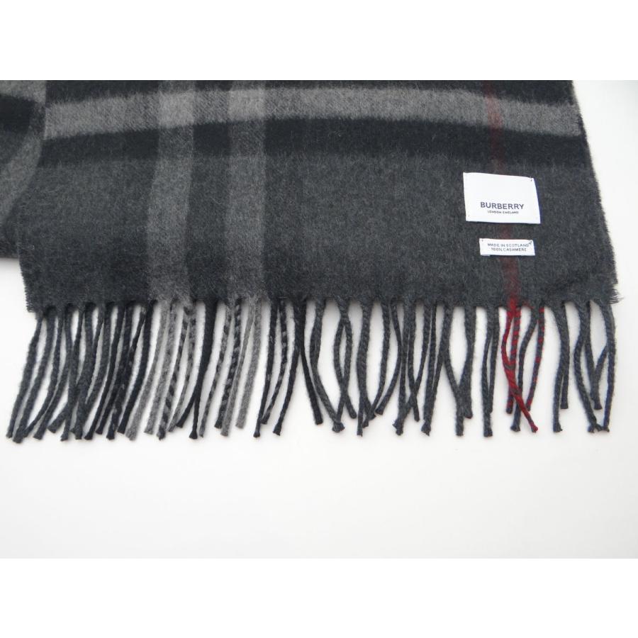 BURBERRY（バーバリー） チェック柄 カシミア100％ マフラー グレー系