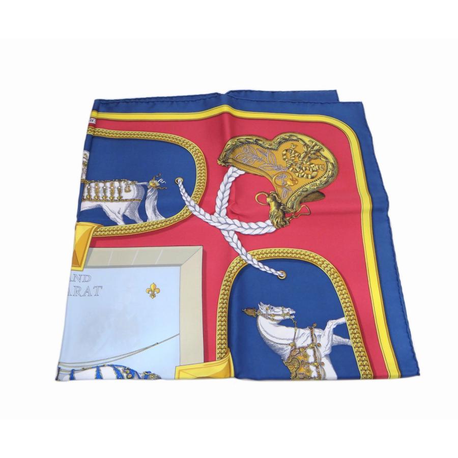 HERMES（エルメス） カレ90 GRAND APPARAT 盛装の馬 シルクスカーフ