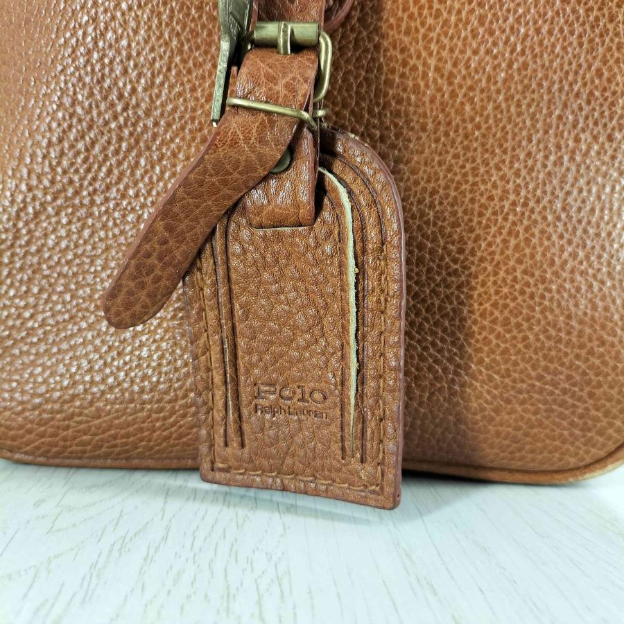 RALPH LAUREN(ラルフローレン) シボ革 ミニボストンバッグ メンズ 表記