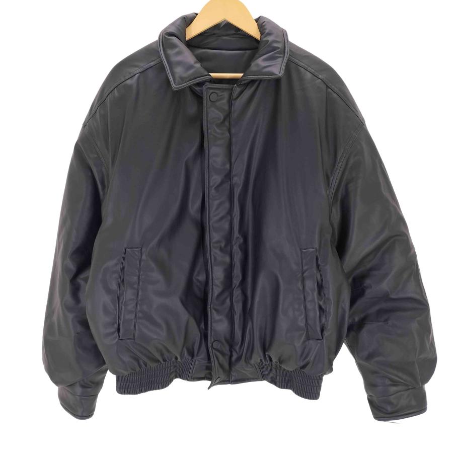 ZARA（ザラ） フェイクレザー キルティングジャケット メンズ import