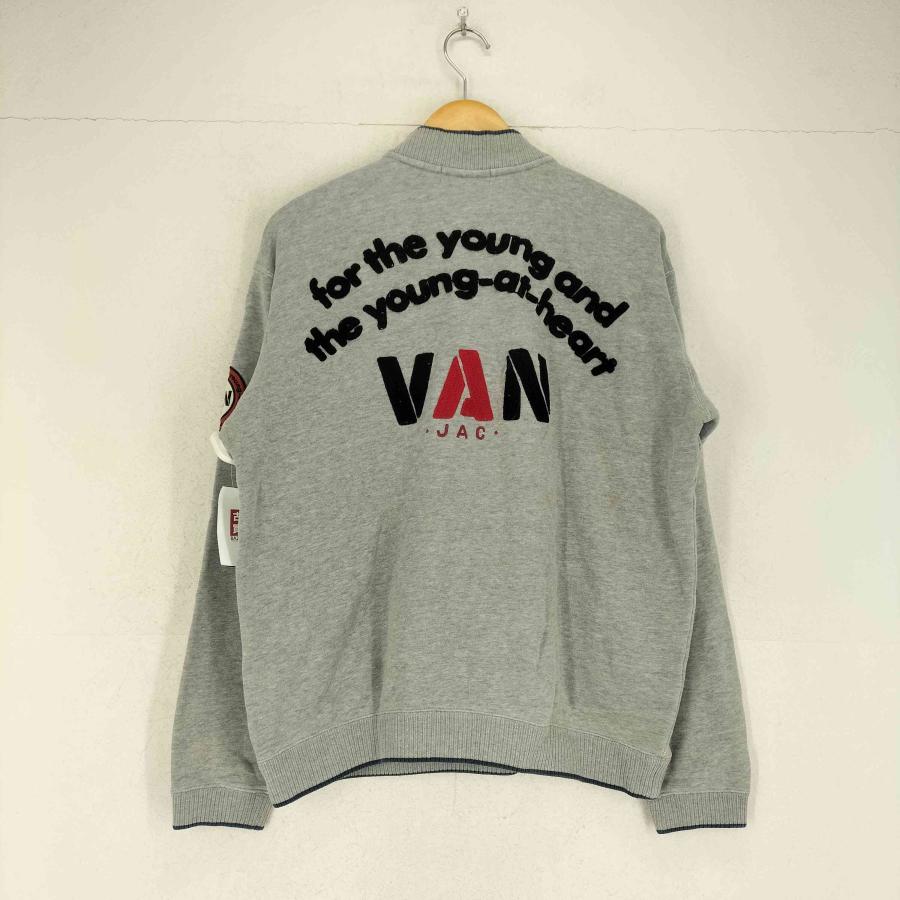 VAN JAC(ヴァンヂャケット) ワッペン刺繍 ハーフジップ スウェット