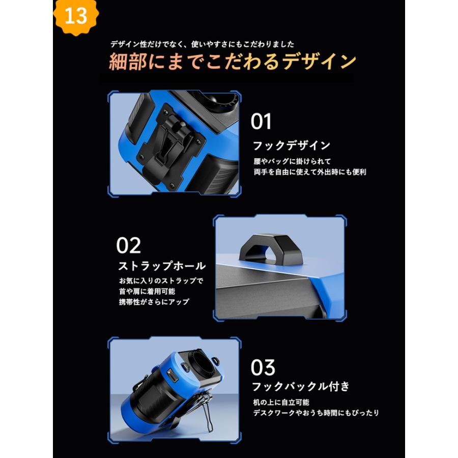 腰掛け扇風機 強力 腰掛けファン 【2025最新モデル上位版 8000mA