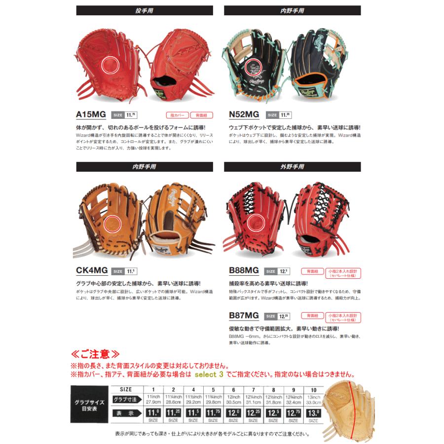 プロプリファード 2026年 ローリングス 硬式 オーダーグラブ グローブ