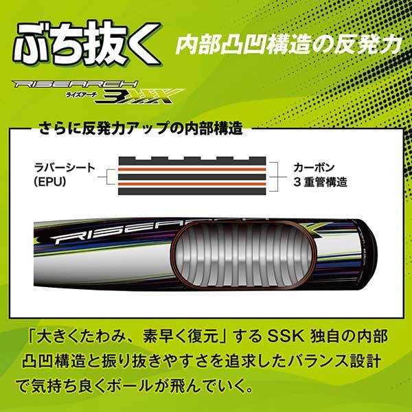 ライズアーチ エスエスケイ 軟式野球バット RISEARCH 3XXX/ライズ