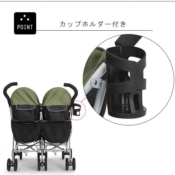 Jeep（ジープ） ターボグライド プラス ダブル ストローラー 2人乗り