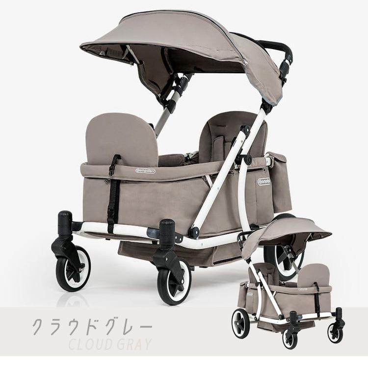 Pompolarr ポンポラー N ワゴン ホワイトフレーム 2人乗り キャリー