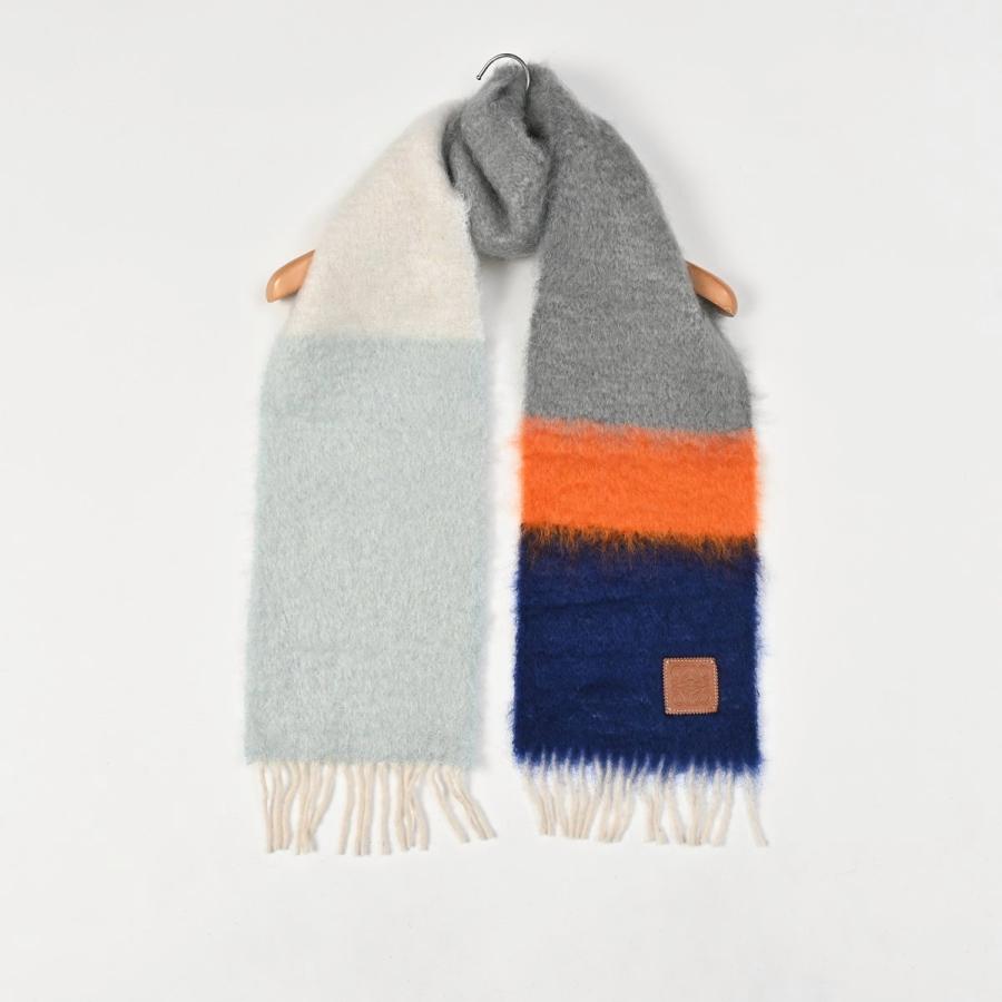LOEWE（ロエベ） スカーフ ウールモヘア ストライプ マフラー : BELLA