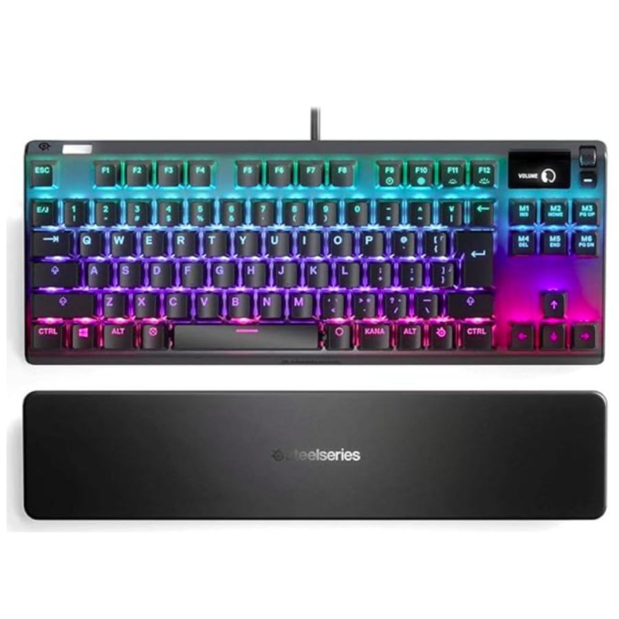 SteelSeries ゲーミングキーボード テンキーレス 赤軸 有線 日本語配列