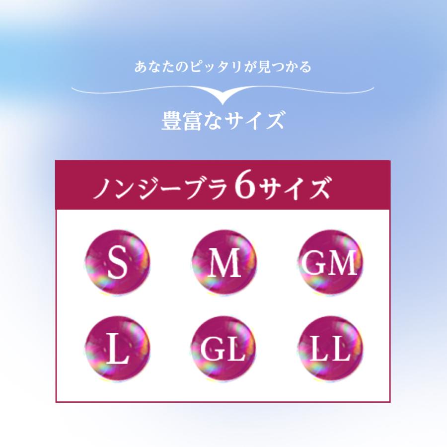 ノンワイヤーブラ Nongy ノンジーブラ 5枚セット パイルペタルベージュ