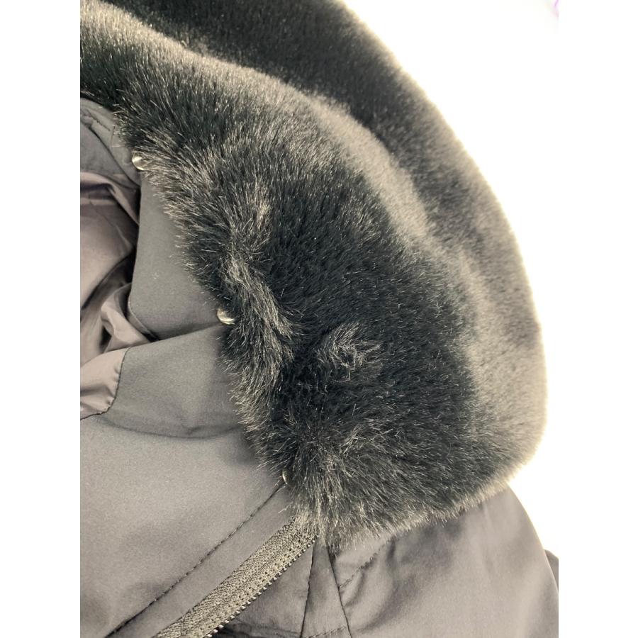 エムズグレイシー 319607 ダウンコート 40 ブラック リボン フェイク