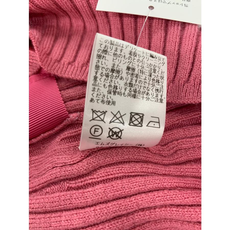 エムズグレイシー 318623 ニット 38 ピンク ウエストリボン
