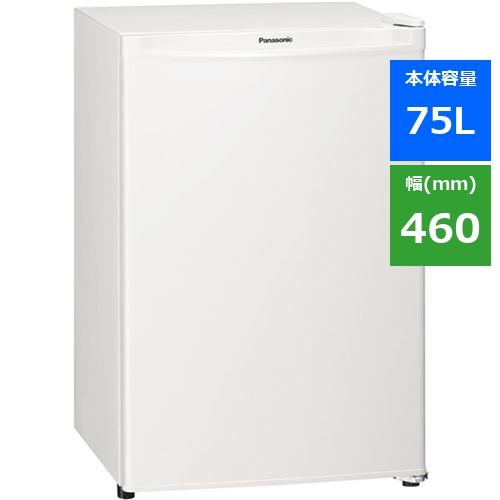 パナソニック NR-A80D-W 1ドアパーソナル冷蔵庫 (75L・右開き) オフ