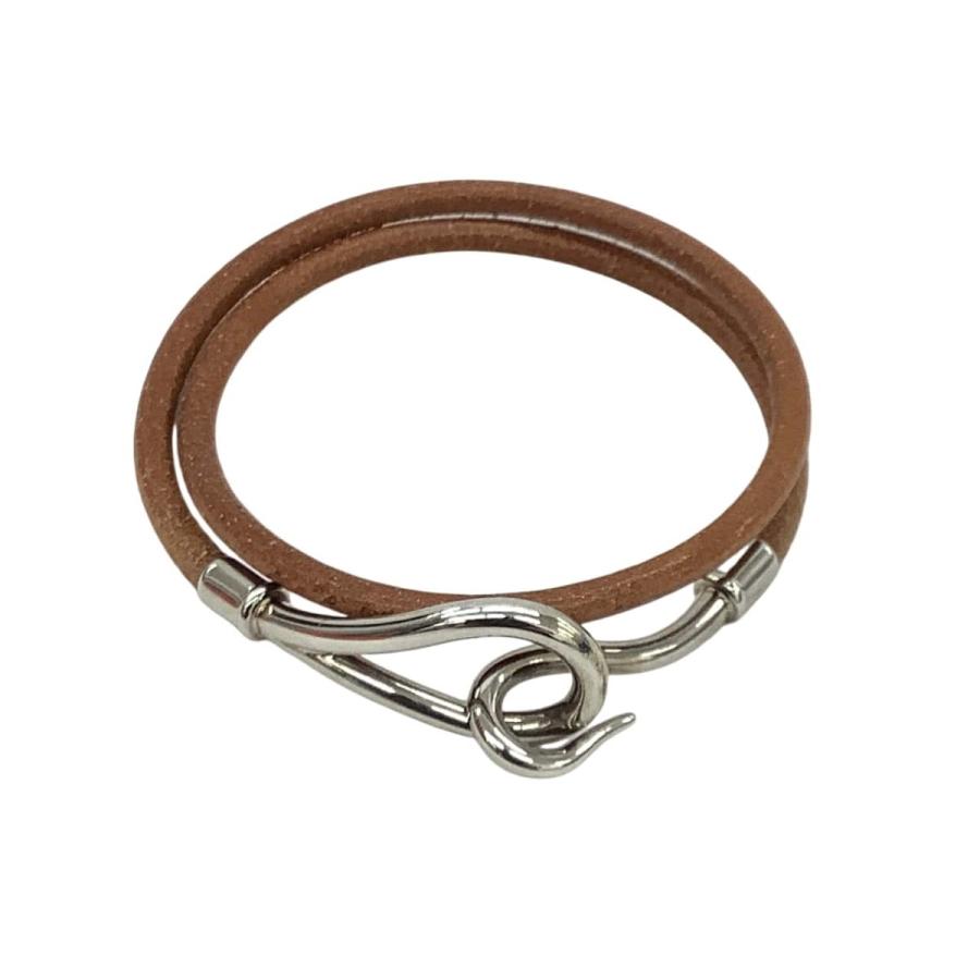HERMES（エルメス） ブレスレット レザー ブラウン やや傷や汚れあり