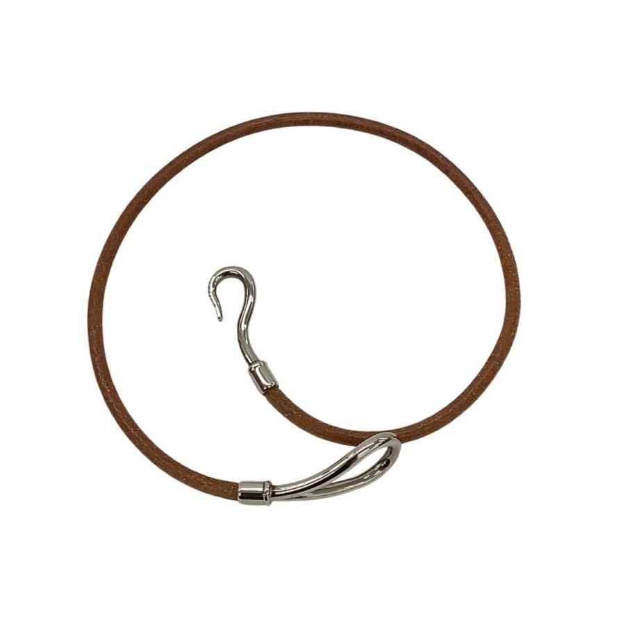 HERMES（エルメス） ブレスレット レザー ブラウン やや傷や汚れあり