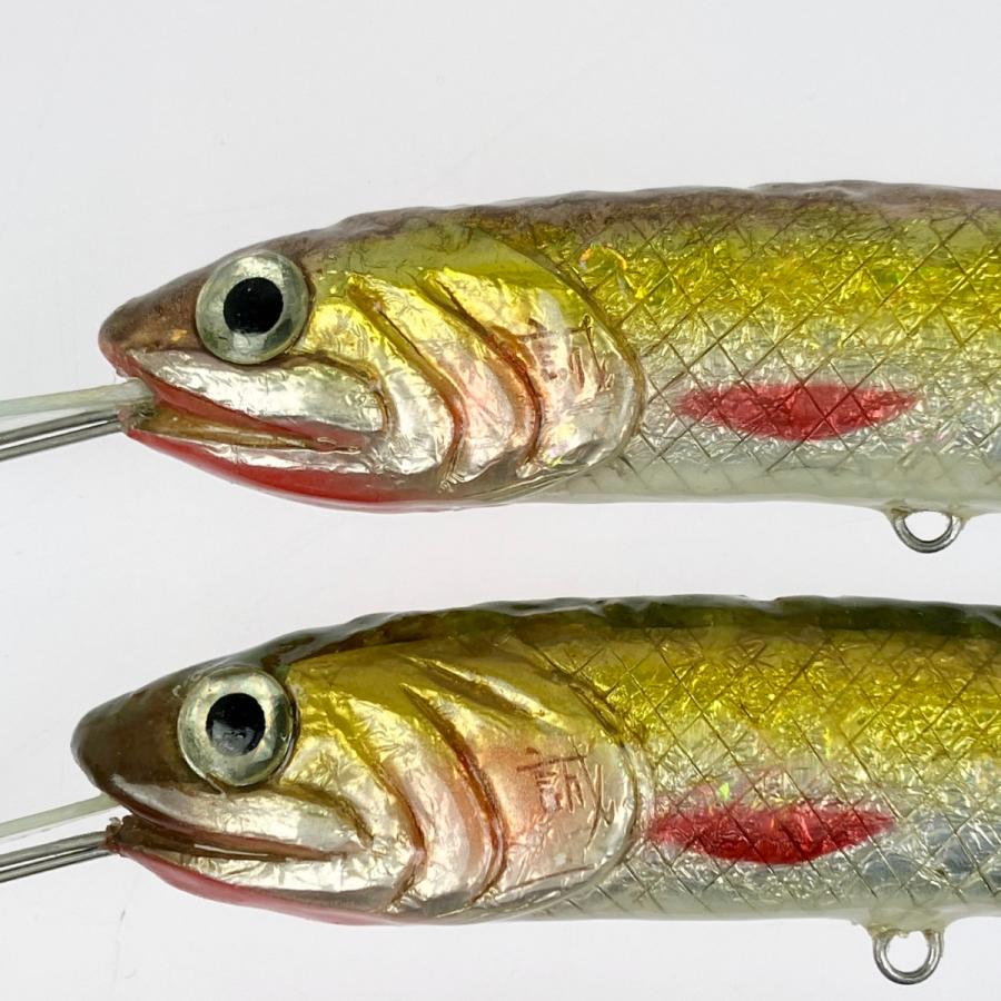 ▽▽ 誠ミノー ハンドメイドルアー 3個まとめ 約11.5cm やや傷や汚れ