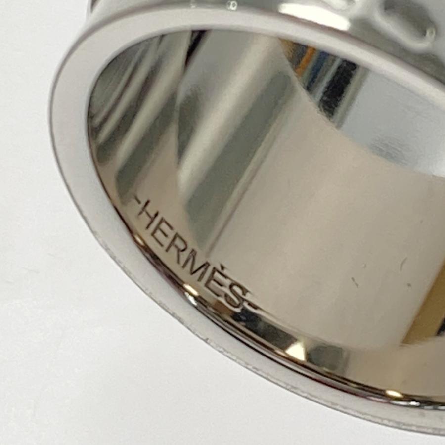 HERMES（エルメス） スカーフリング サドルチャーム 鞍 シルバー