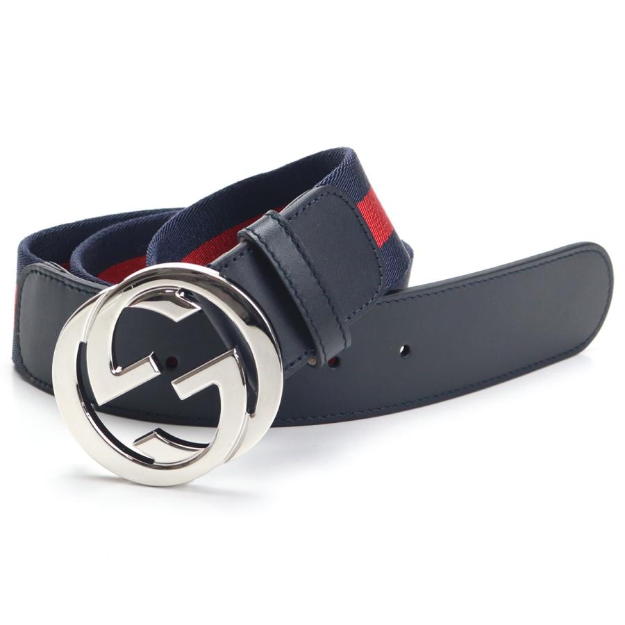 GUCCI（グッチ） ベルト 411924 H917N 8497 メンズ ネイビー 爆買