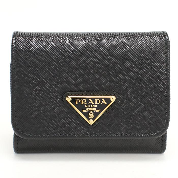 PRADA（プラダ） 三折財布小銭入付き 1MH044 QHH F0002 レディース
