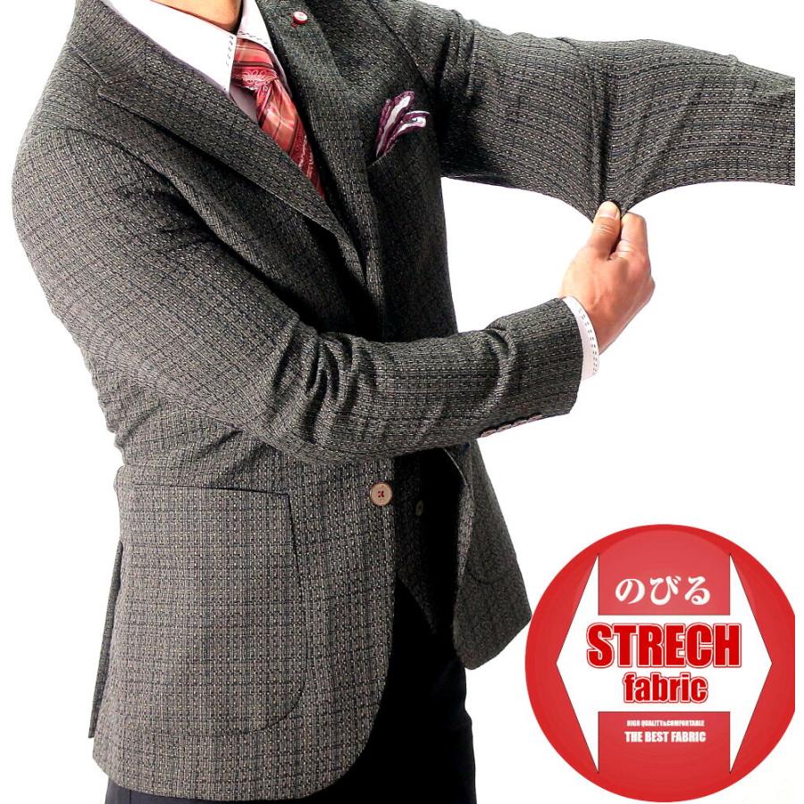 テーラードジャケット ストライプ ブレザー メンズ タイト/スリム