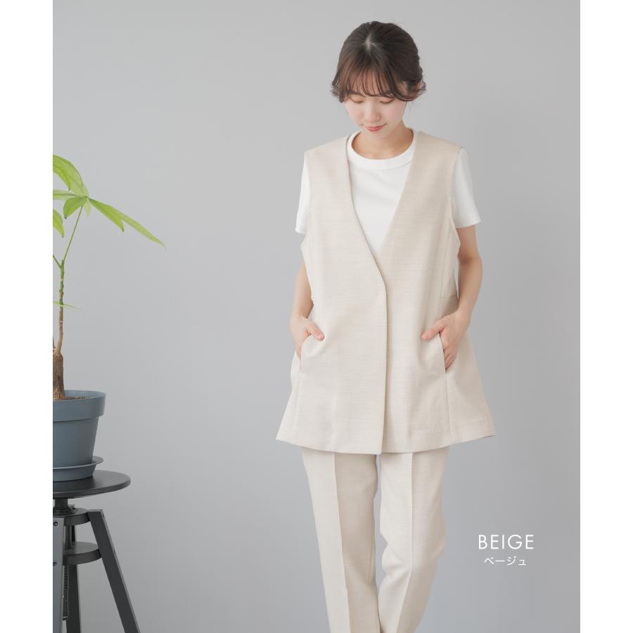 セットアップ ジレ ベスト パンツスーツ レディース スーツ パンツ
