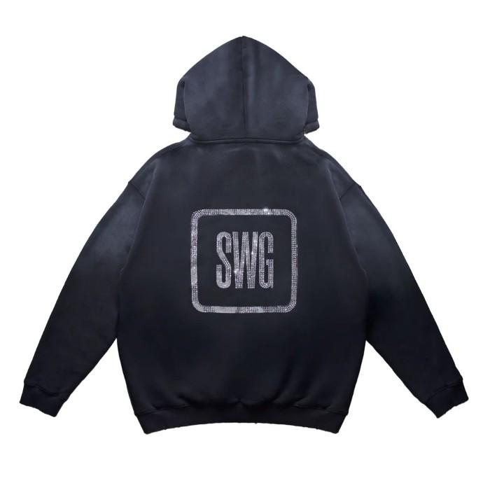 SWAGGER（スワッガー） プルオーバー パーカー フード SWG BOX Stone