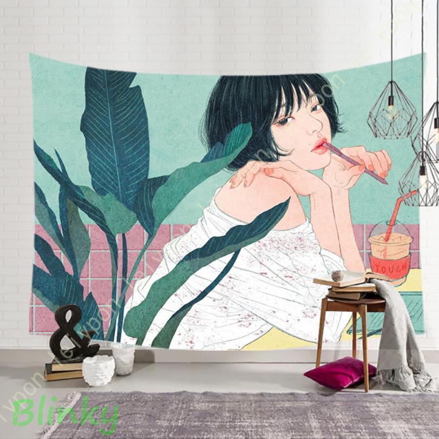壁掛けタペストリー タペストリー 北欧 アート ファブリックポスター
