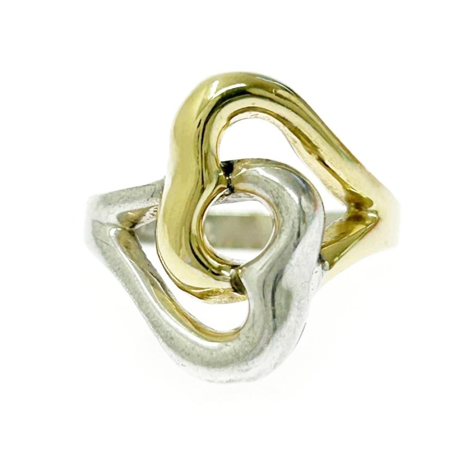 TIFFANY&Co.（ティファニー） シルバー ゴールド ダブルオープンハート