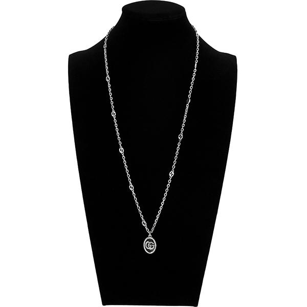 GUCCI（グッチ） ダブルGロゴオーバープレート ネックレス