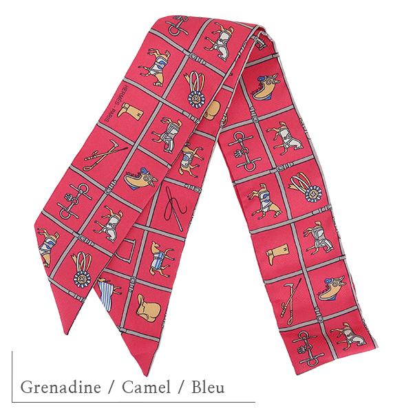 HERMES（エルメス） ツイリー 馬着 レッド h-l531 : ACROSS～アクロス