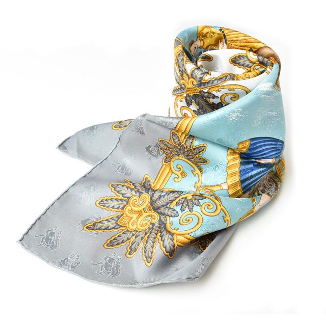 HERMES（エルメス） スカーフ スカーフ カレ90 シルクツイル アイス