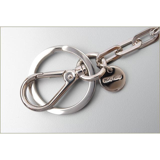 miu miu（ミュウミュウ） キーリング/バッグチャーム ハートモチーフ