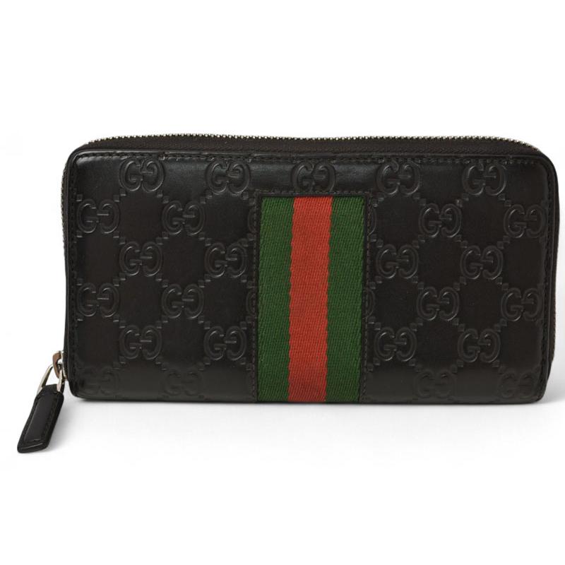 GUCCI（グッチ） 財布 長財布/ラウンドファスナー式 ウェブライン