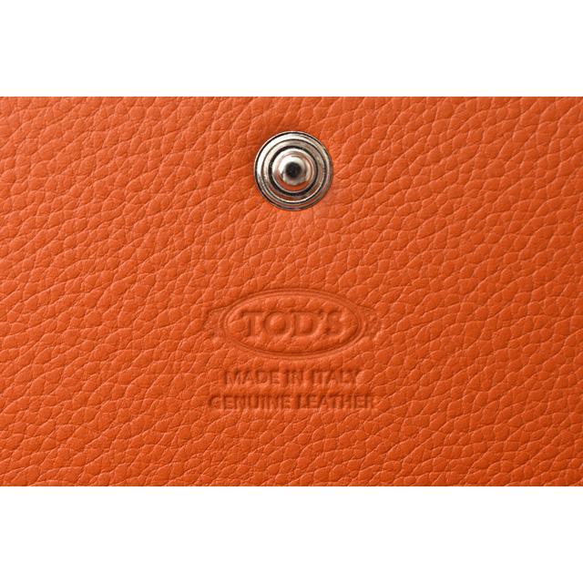 TOD'S（トッズ） 財布 三つ折り 長財布 レザー ブラウン/オレンジ爆買