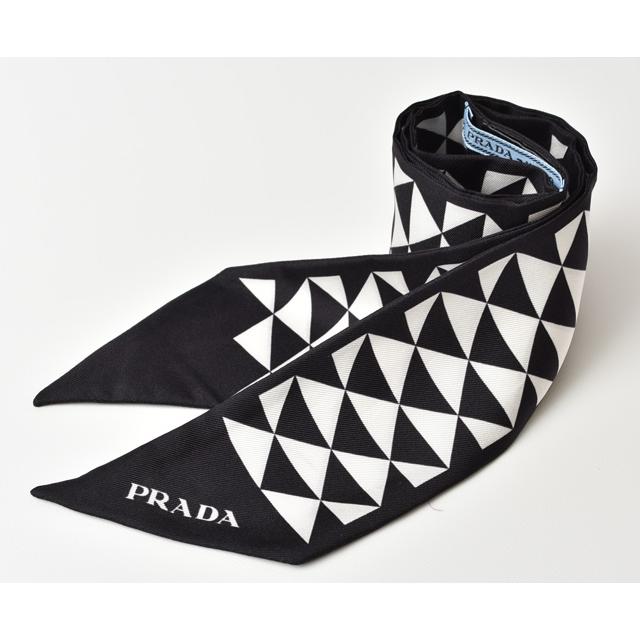 PRADA（プラダ） スカーフ シルクツイル プリントツイル スカーフ