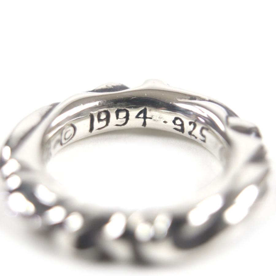 極美品▽CHROME HEARTS クロムハーツ スクロールバンドリング 925 指輪