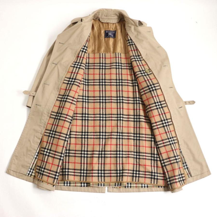 良品▽バーバリー チンストラップ 裏地ノバチェック柄 ライナー付き