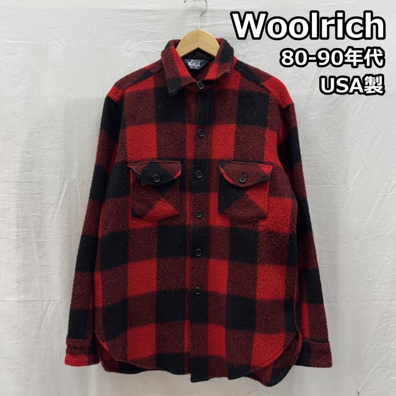 ウールリッチ 80s 90s 紺タグ 三角タグ USA製 バッファロー チェック