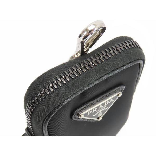 美品 プラダ PRADA ナイロン ミニポーチ バッグチャーム コインケース