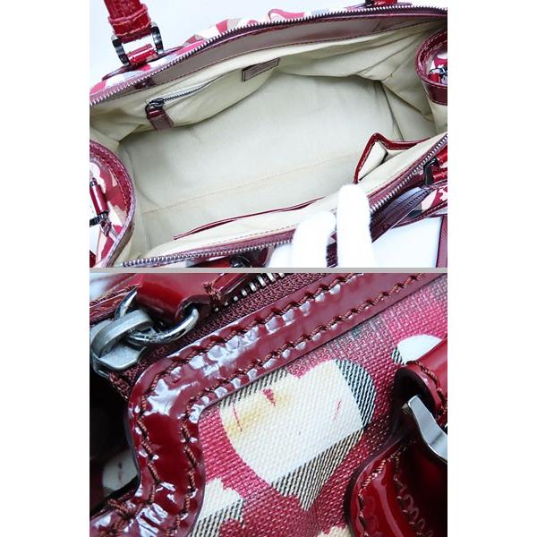 BURBERRY（バーバリー） 美品 ハートプリント 2WAY ミニボストンバッグ