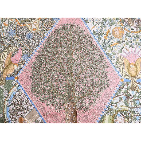 HERMES（エルメス） 新古品 カレ90 Axis Mundi 世界の中心軸 大判