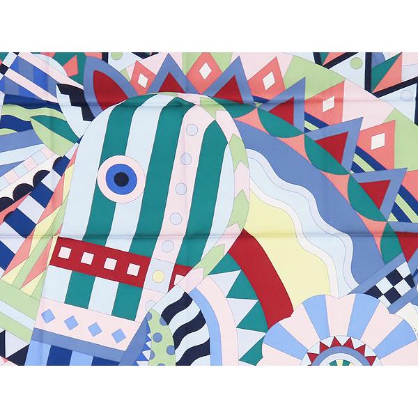 HERMES（エルメス） 新品同様 カレ90 Cheval de Fete シュヴァル ドゥ