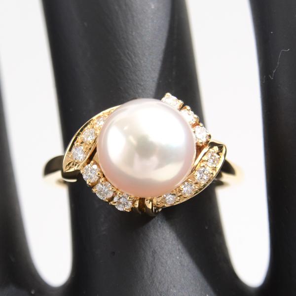 MIKIMOTO（ミキモト） 指輪 レディース パール ダイヤモンド リング
