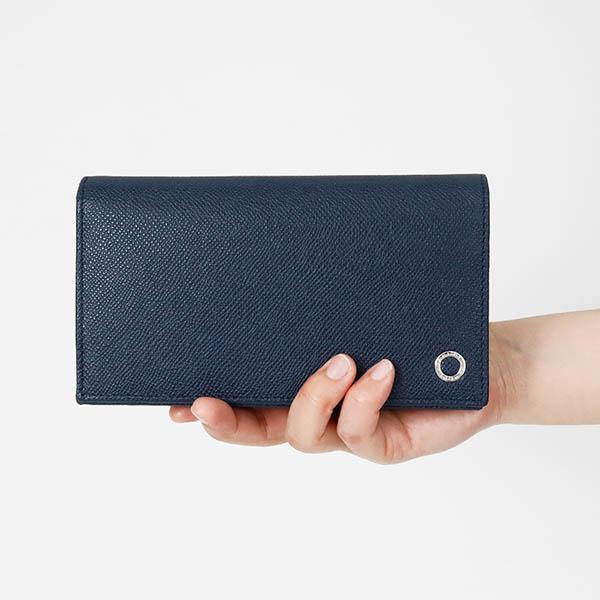 BVLGARI（ブルガリ） 長財布 ブルガリ・ブルガリ マン レザー ネイビー