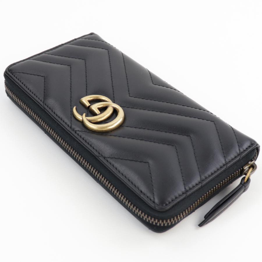 GUCCI（グッチ） 財布 長財布 ラウンドファスナー GGマーモント