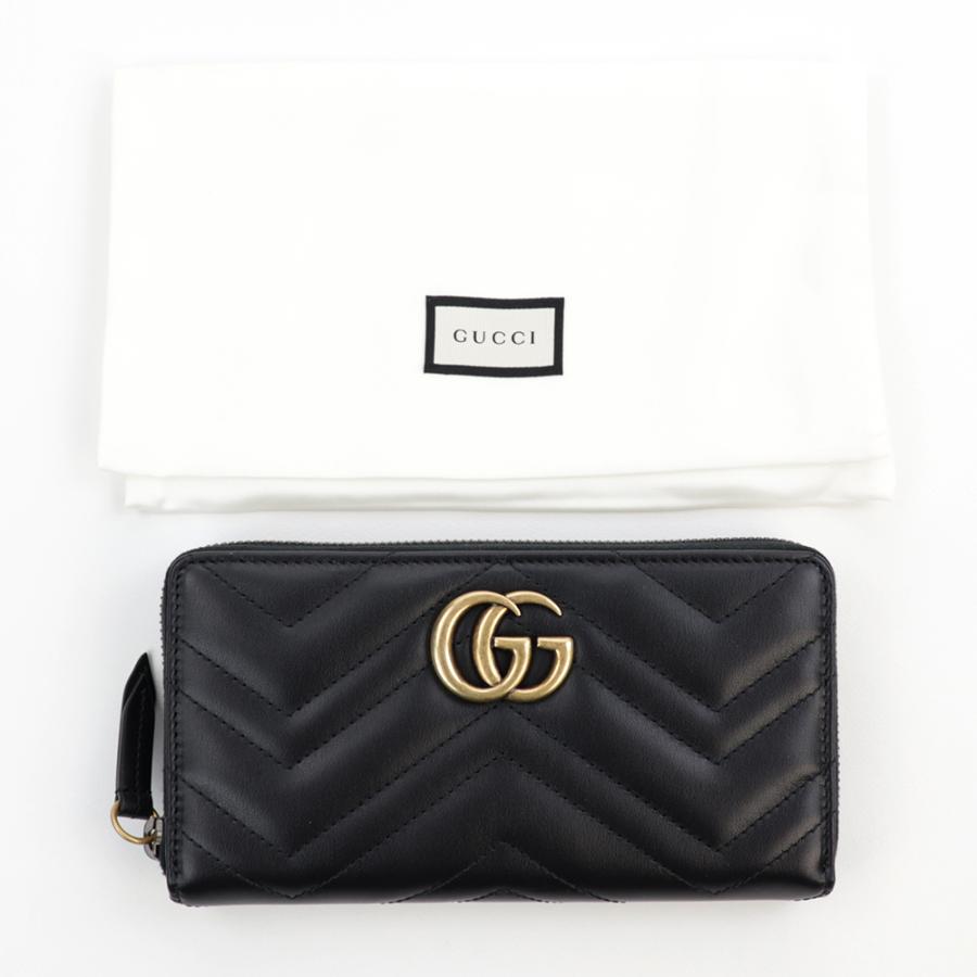 GUCCI（グッチ） 財布 長財布 ラウンドファスナー GGマーモント