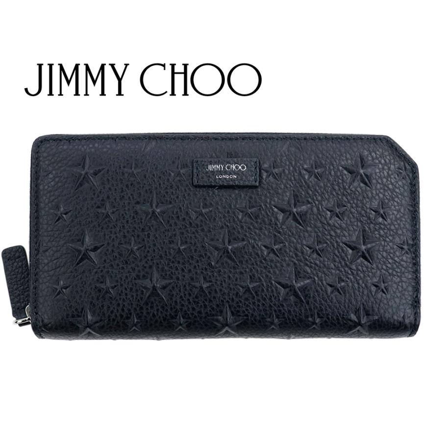 JIMMY CHOO（ジミーチュウ） 財布 長財布 ラウンドファスナー ブラック