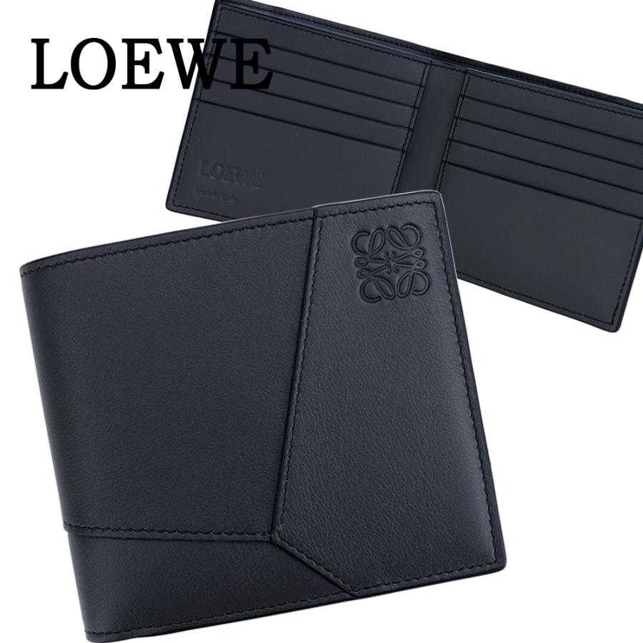 LOEWE（ロエベ） 財布 二つ折り C510302X16 ブラック パズル バイ